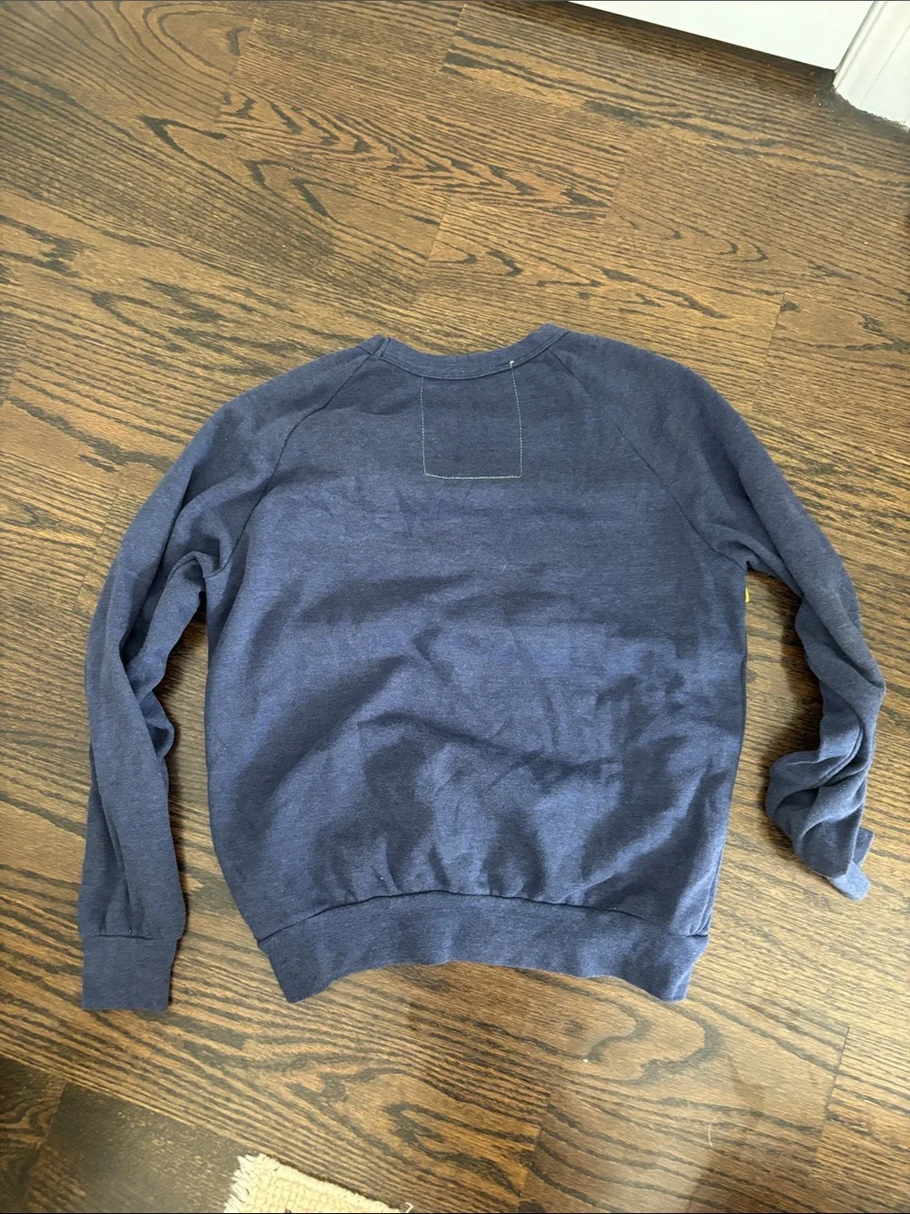 Aviator Nation Navy Crewneck with Multicolor Sunburst Stripes